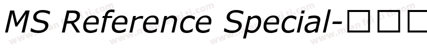 MS Reference Special字体转换